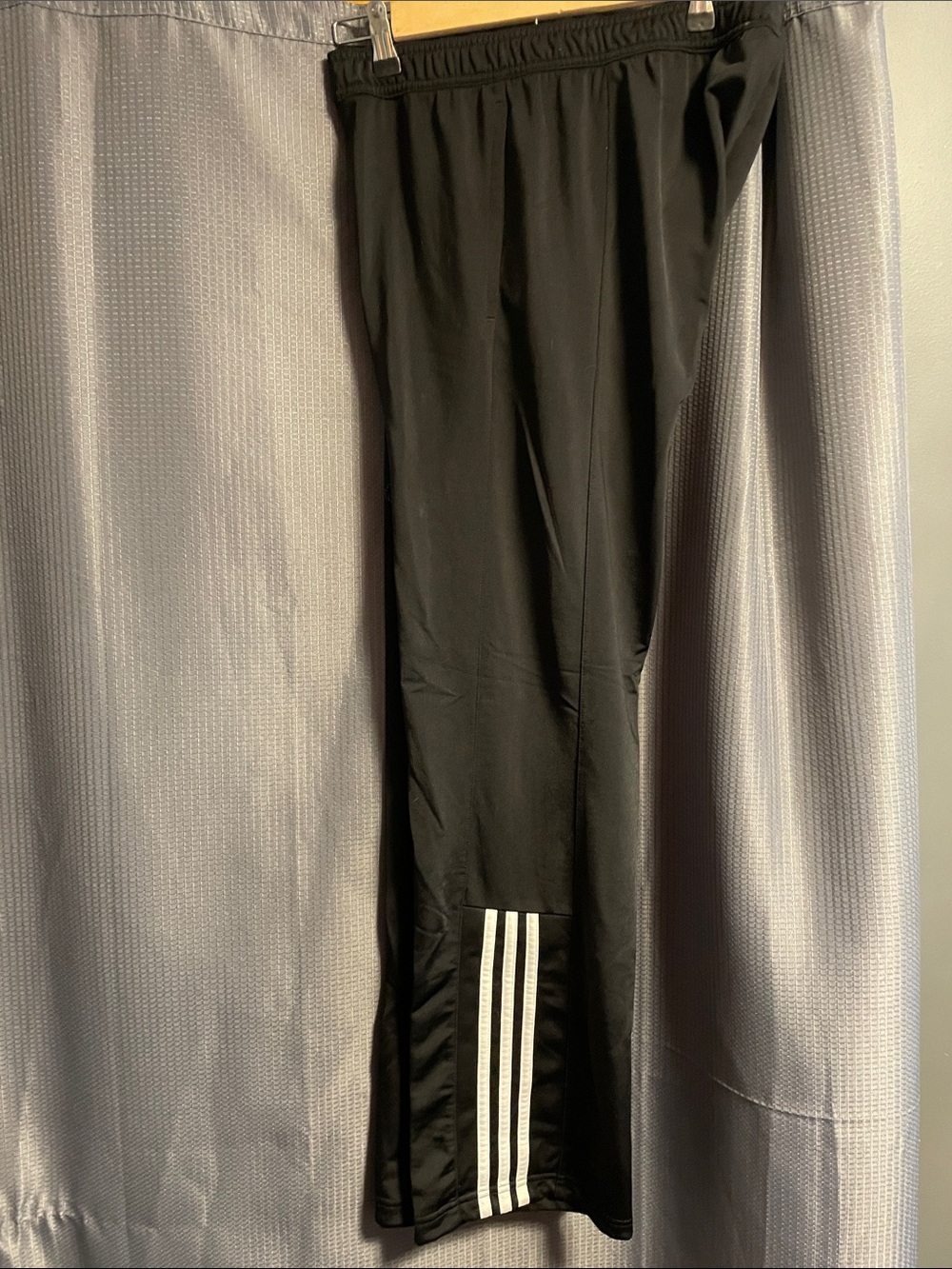 adidas Black Jogger Pants with White Triple Stripe